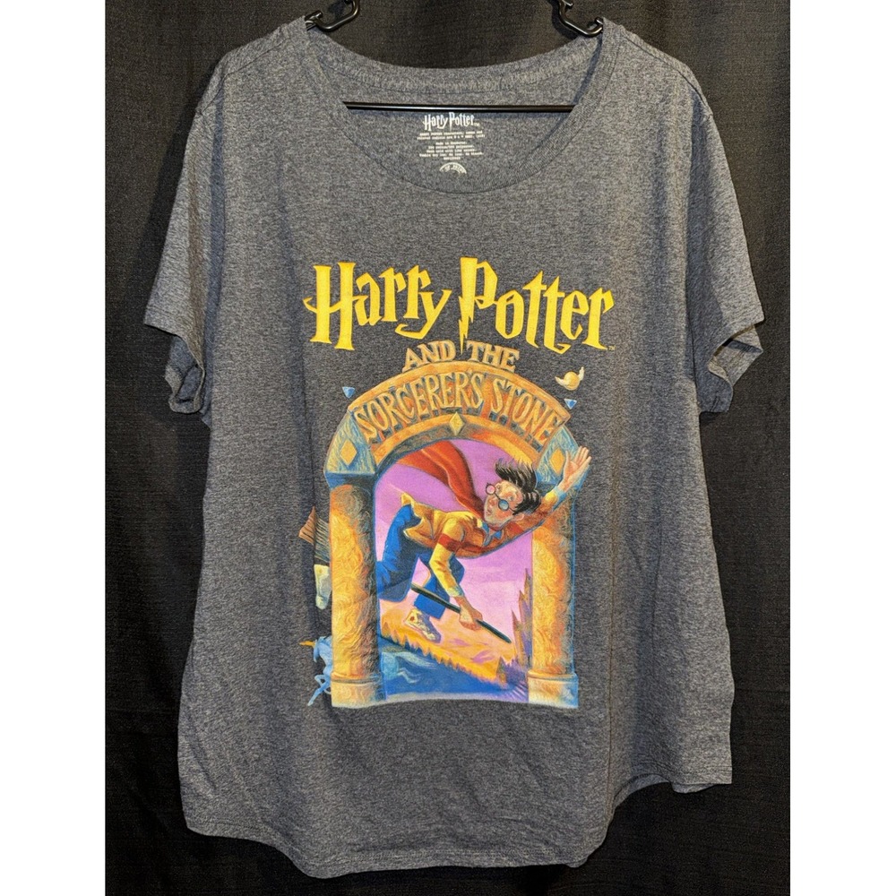 Out of Print Harry Potter Sorcerer's Stone Graphic Tee Gray 3X